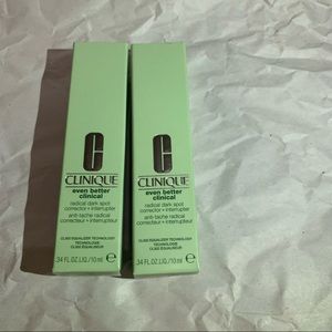 2 x Clinique even better clinical 10ml